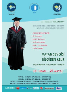 Vatan Sevgisi Bilgiden Kelir: Milliy-Medeniy Yarıqlandıruv Dersleri. 2014